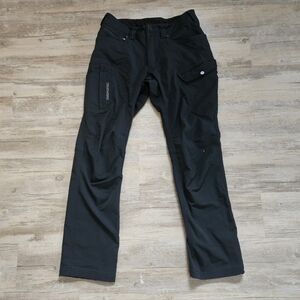 Truewerk Men's T2 Werkpant Black Cargo Work Pants 30x30